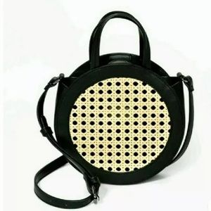 A New Day Round Crossbody Cane Purse NWT